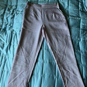 NWOT Pink Plaid Slack Size 8